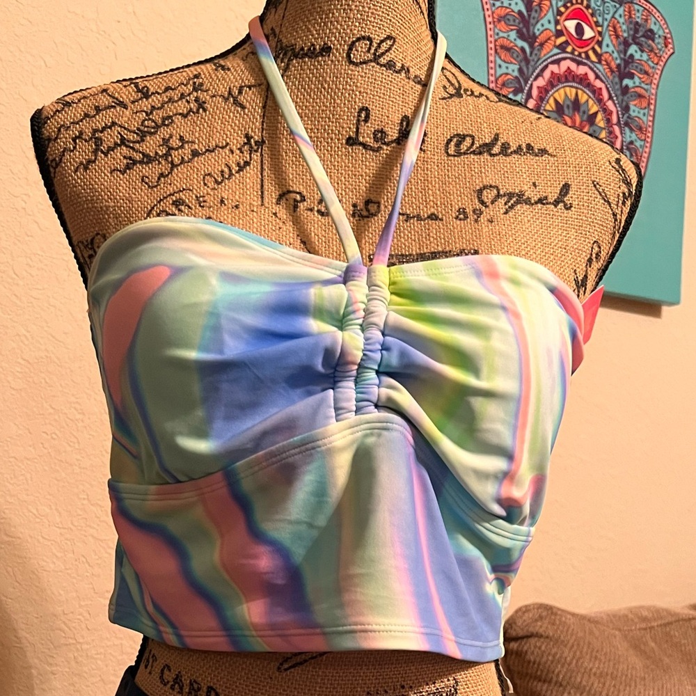 Ninety-Nike halter tankini -Juniors